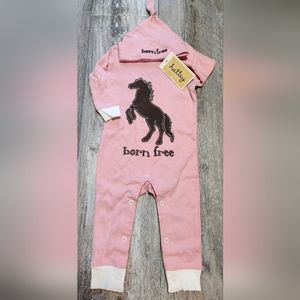 NWT Hatley "Born Free" onesie set, 3-6mo